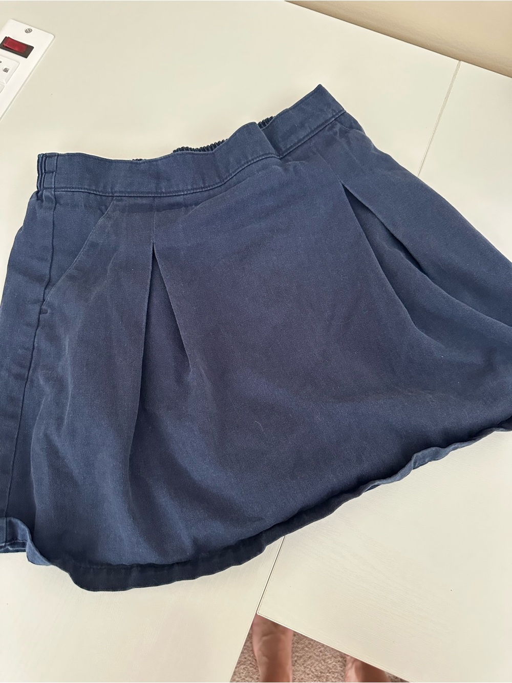 Navy Pleated girls skort size 10